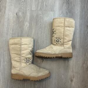 Cream y2k winter boots